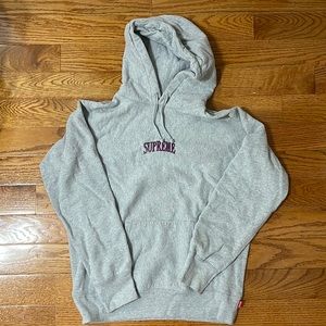 Grey Supreme Hoodie